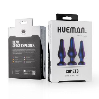 EasyToys Hueman - Comets Butt Plug, korek analny Set