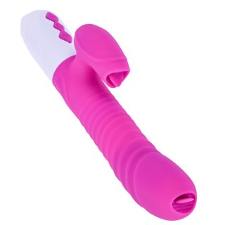 Wibrator-Silicone wibrator USB 7 Function and Thrusting Function / Heating, purple