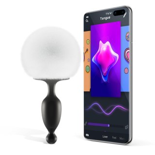 Magic Motion - Bunny App Controlled Vibrating Bunny Tail Anal Plug, korek analny