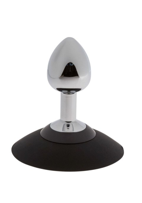 MALESATION Alu-Plug, korek analny with suction cup small, chrome