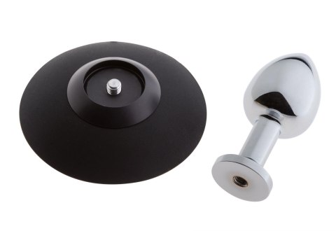 MALESATION Alu-Plug, korek analny with suction cup small, chrome