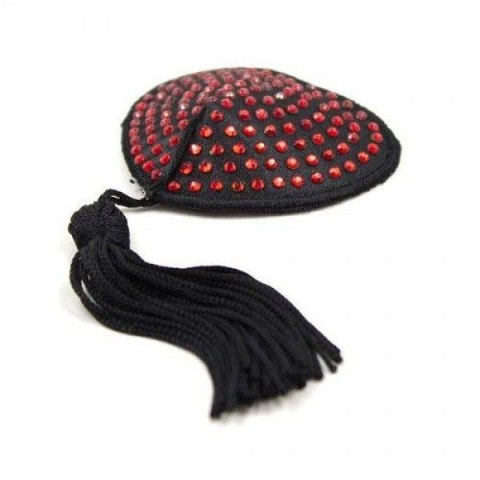 Bielizna Dzień Kobiet-Heart shine nipples tassels (rosso)