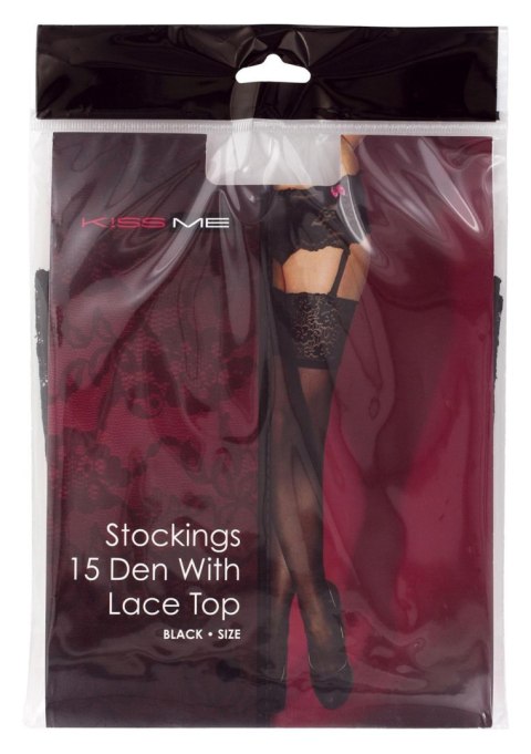 Bielizna Dzień Kobiet-Pończochy Białe S/M """"Kiss Me""""