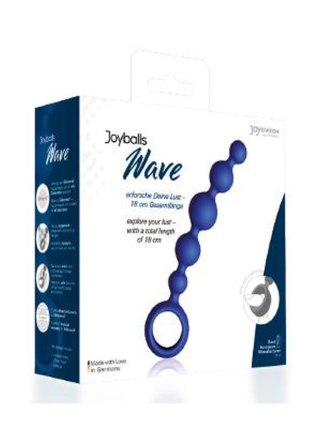 Plug, korek analny/kulki-Joyballs anal Wave, short, blue