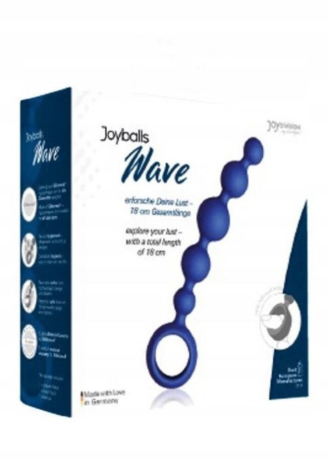 Plug, korek analny/kulki-Joyballs anal Wave, short, blue