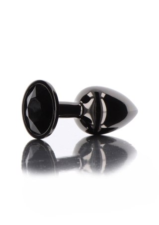Korek analny With Diamond Jewel M Black, Butt Plug